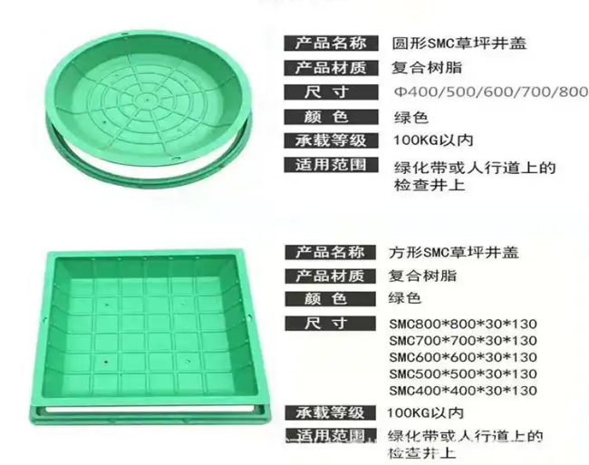 王屋镇树脂复合种植井盖展示